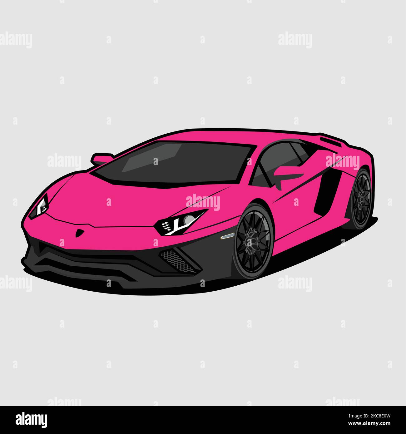 Lamborghini aventador formato eps. File vettoriale ad alta risoluzione. Scaricalo subito Illustrazione Vettoriale