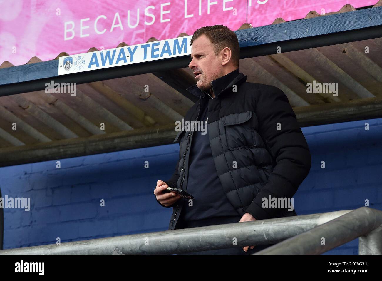 Richie Wellens (Manager) di Salford City prima della partita della Sky Bet League 2 tra Oldham Athletic e Salford City al Boundary Park, Oldham, Inghilterra il 30th gennaio 2021. (Foto di Eddie Garvey/MI News/NurPhoto) Foto Stock