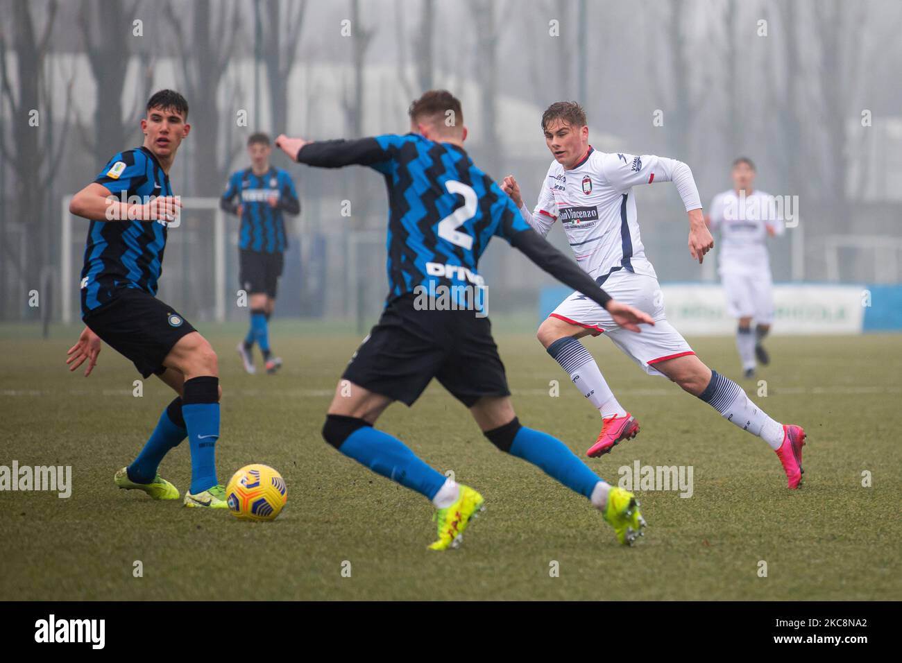 TIBO Persyn del FC Internazionale durante la Coppa Italia - Primavera TIM Cup match tra FC Internazionale U19 e Crotone U19 al Suning Youth Development Centre il 03 febbraio 2021 a Milano (Foto di Alessandro Bremec/NurPhoto) Foto Stock