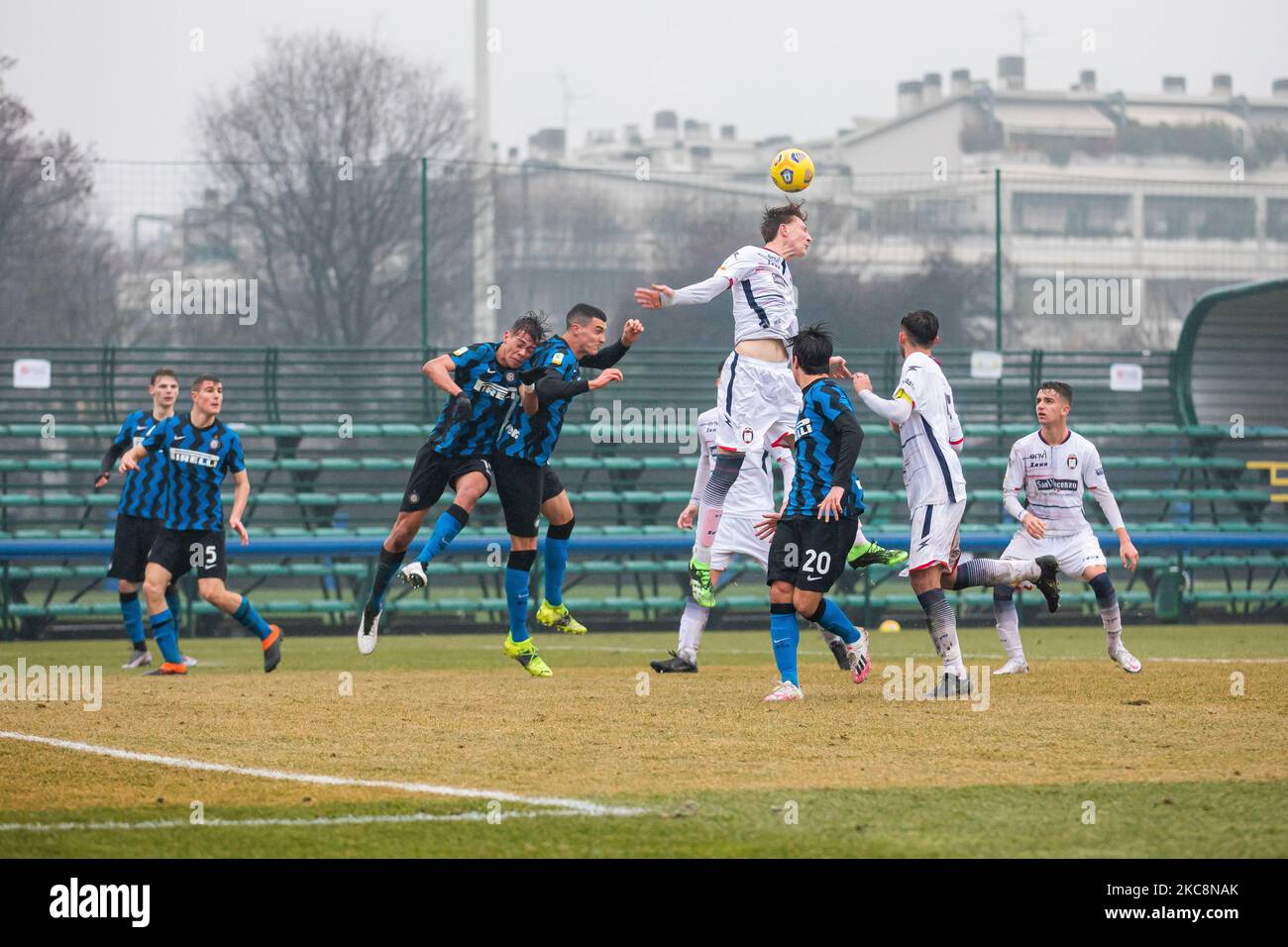 Oliver Jürgens del FC Internazionale durante la Coppa Italia - Primavera TIM Cup tra FC Internazionale U19 e Crotone U19 al Suning Youth Development Centre il 03 febbraio 2021 a Milano (Foto di Alessandro Bremec/NurPhoto) Foto Stock