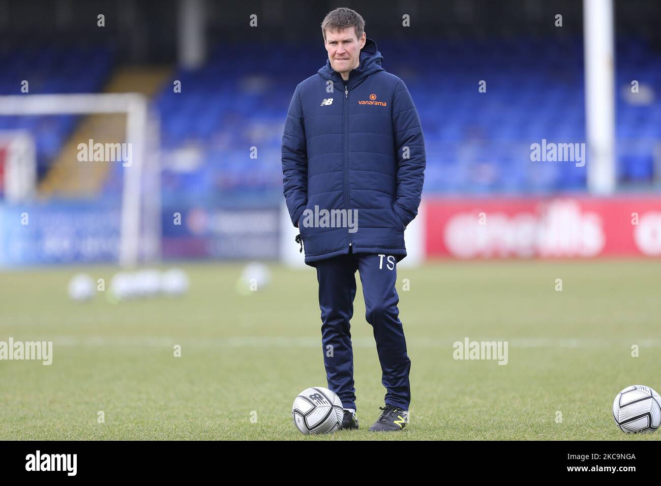 Tony Sweeney di Hartlepool Unito durante la partita della Vanarama National League tra Hartlepool United e Yeovil Town a Victoria Park, Hartlepool sabato 20th febbraio 2021. (Foto di Mark Fletcher/MI News/NurPhoto) Foto Stock