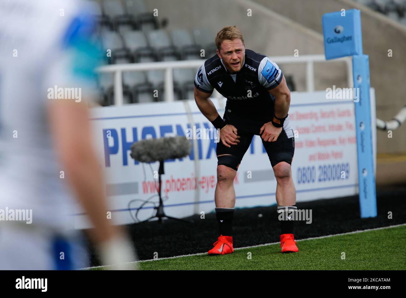 Alex Tait di Newcastle Falcons durante la partita Gallagher Premiership tra Newcastle Falcons e Bath Rugby a Kingston Park, Newcastle sabato 13th marzo 2021. (Foto di Chris Lishman/MI News/NurPhoto) Foto Stock