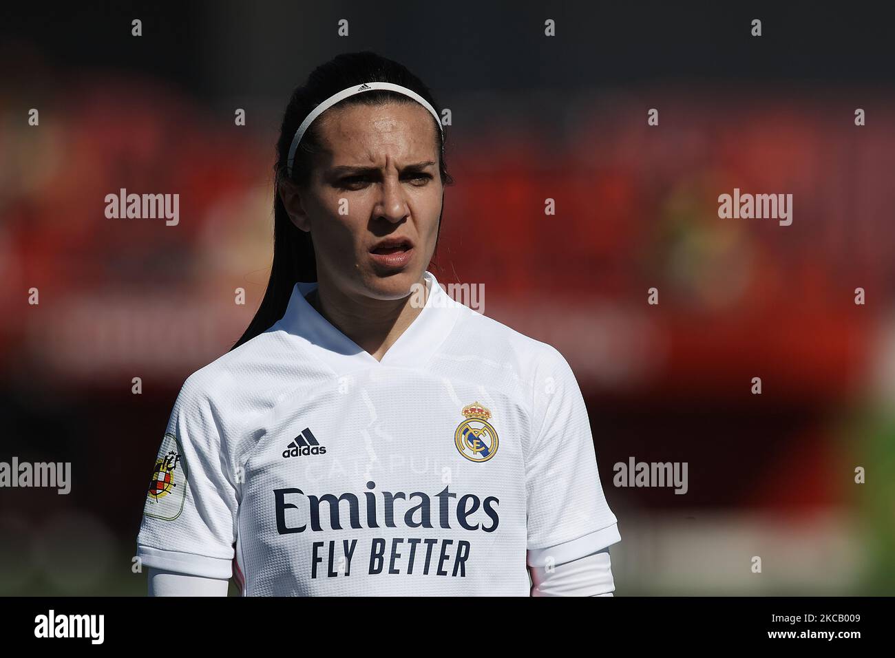 Marta Cardona del Real Madrid durante la partita Primera Iberdrola tra Club Atletico de Madrid Femenino e Real Madrid Femenino al Wanda Sport Centre il 14 marzo 2021 a Madrid, Spagna. (Foto di Jose Breton/Pics Action/NurPhoto) Foto Stock