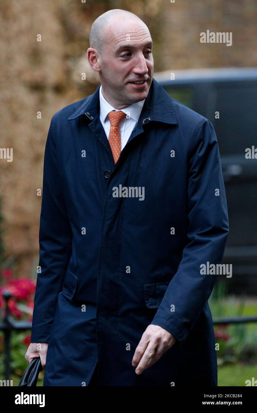 DaN Rosenfield, Capo di Stato maggiore del primo ministro britannico Boris Johnson, salì su Downing Street a Londra, Inghilterra, il 17 marzo 2021. (Foto di David Cliff/NurPhoto) Foto Stock