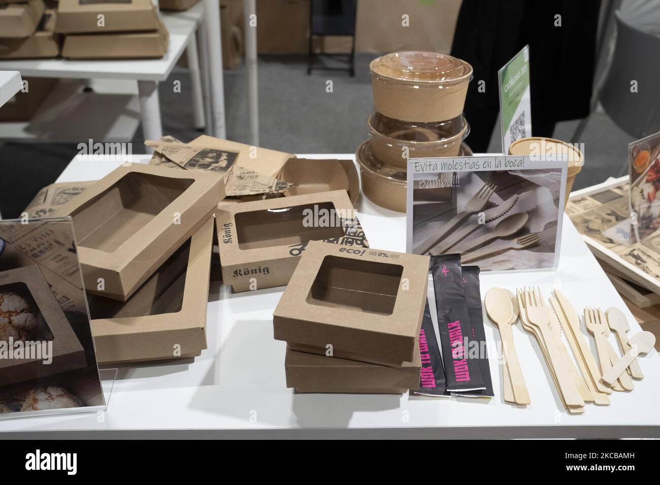 HIP inaugurale - Horeca Professional Expo 2021, a IFEMA, Madrid (Spagna), il 22 marzo 2021. HIP è un evento innovativo per i professionisti del settore alberghiero e della ristorazione (Foto di Oscar Gonzalez/NurPhoto) Foto Stock