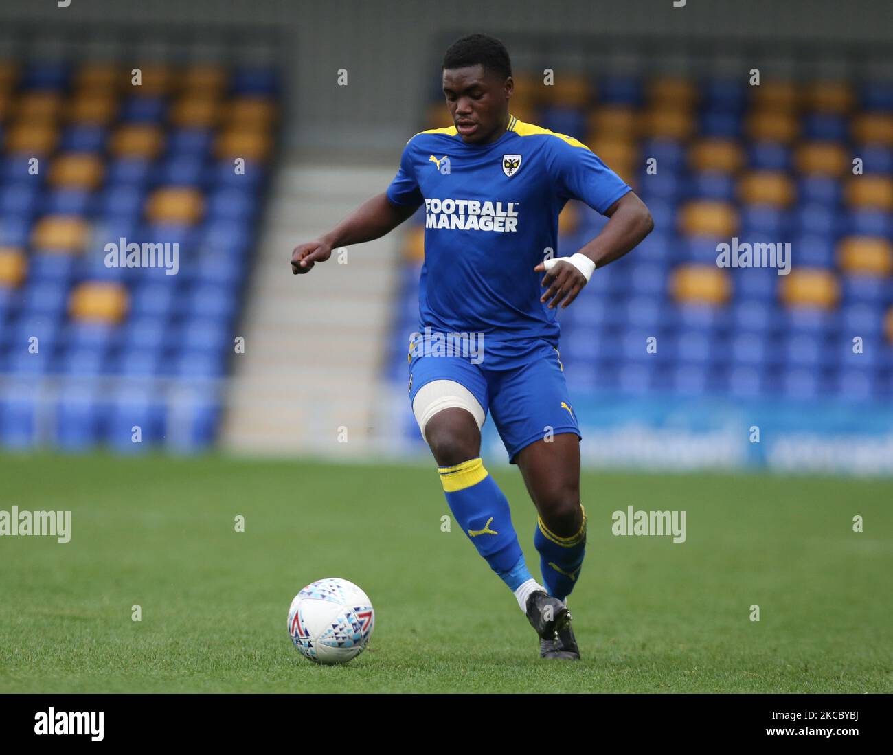 Obed Yeboah di AFC Wimbledon durante la fa Youth Cup Fourth Round proprio tra AFC Wimbledon e Tottenham Hotspur a Plough Lane Ground il 31st marzo 2021 a Wimbledon, Inghilterra. (Foto di Action Foto Sport/NurPhoto) Foto Stock