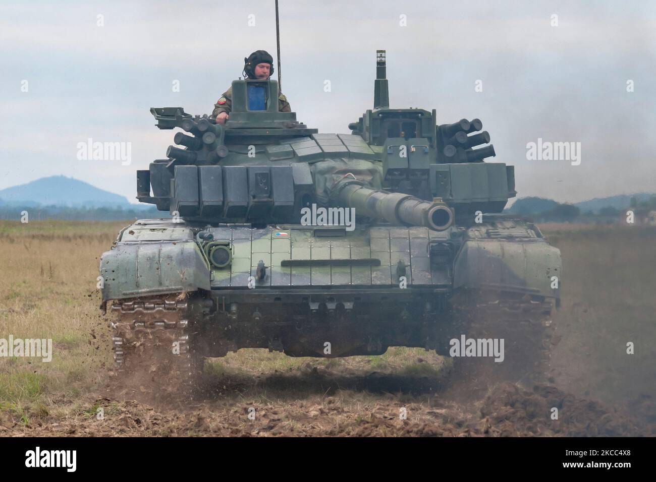 Esercito ceco T-72M4 battaglia principale serbatoio. Foto Stock