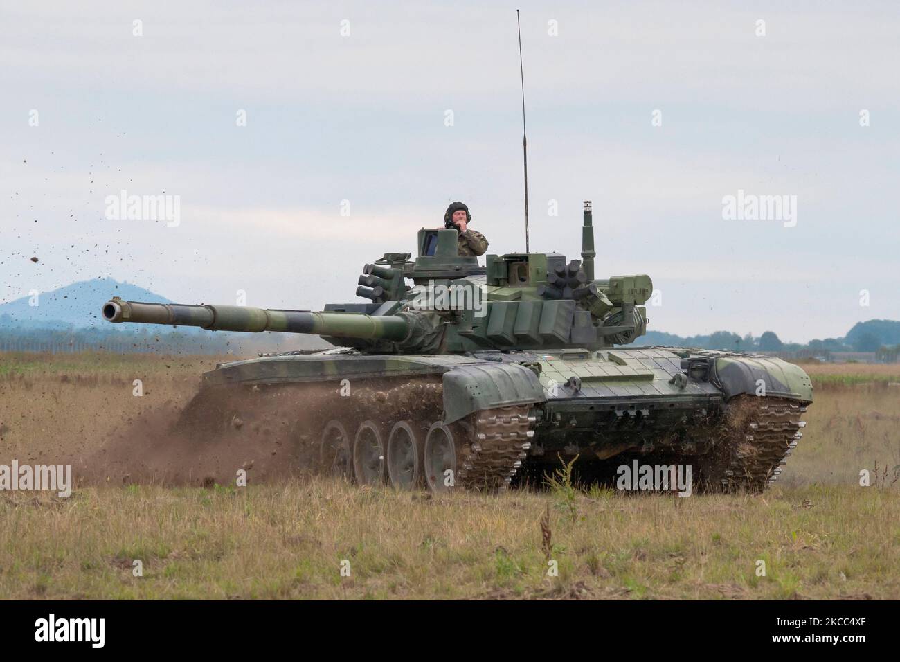 Esercito ceco T-72M4 battaglia principale serbatoio. Foto Stock