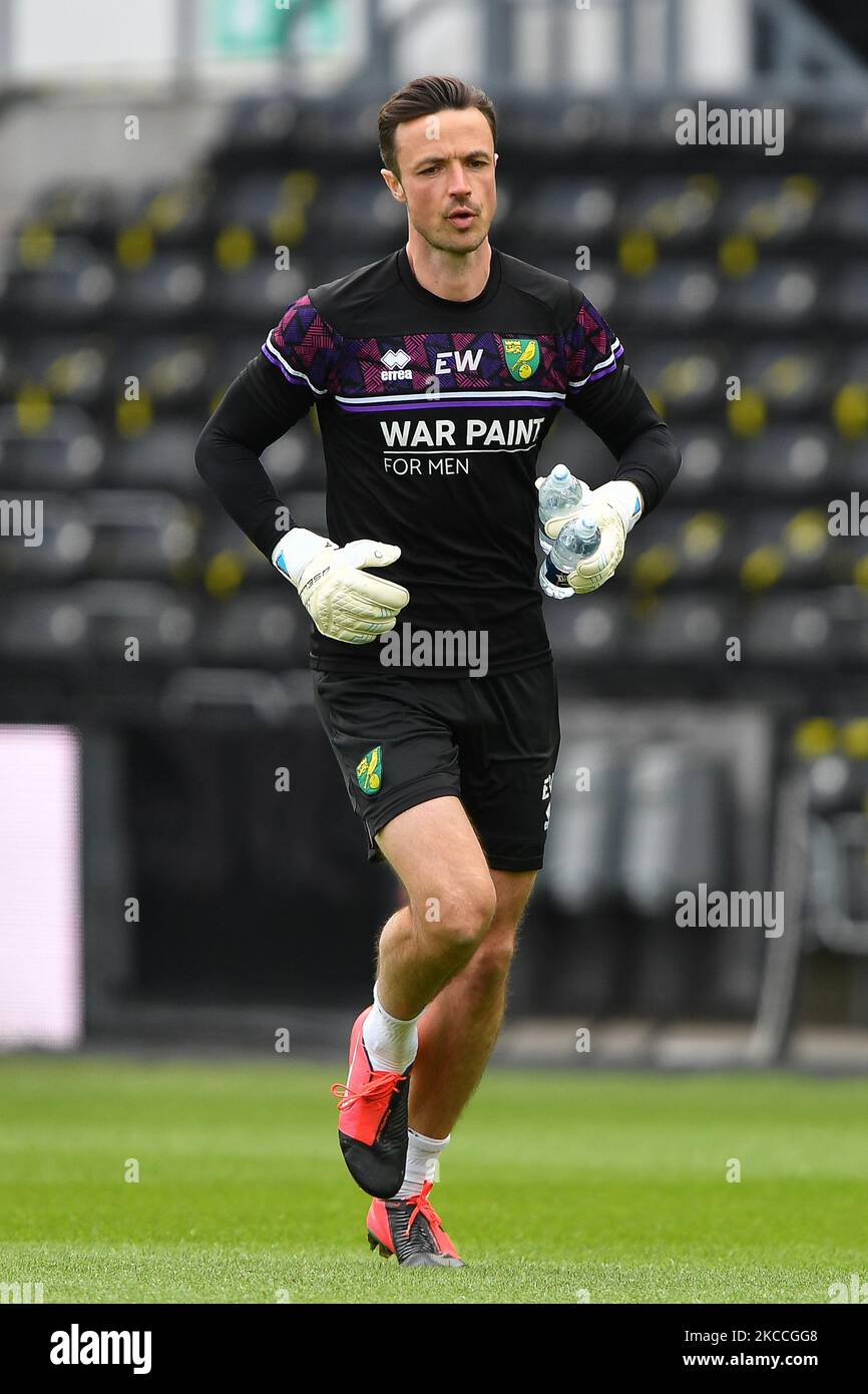 Ed Wootten, allenatore di portiere di Norwich City durante la partita del campionato Sky Bet tra Derby County e Norwich City al Pride Park, Derby, Inghilterra il 10th aprile 2021. (Foto di Jon Hobley/MI News/NurPhoto) Foto Stock