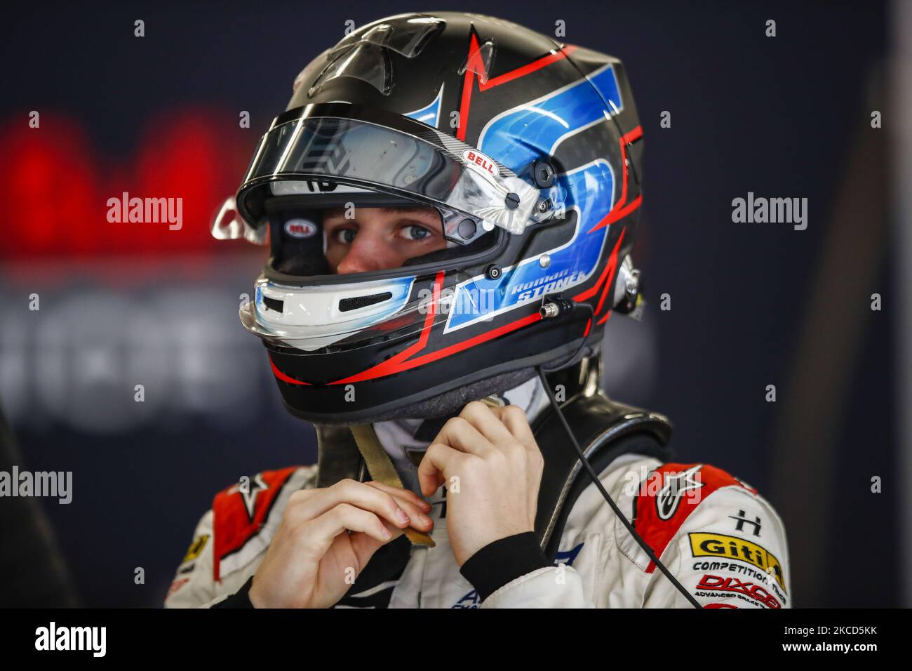 Roman Stanek dalla Repubblica Ceca del Gran Premio di Hitech, ritratto durante il giorno uno dei test di Formula 3 al circuito di Barcellona - Catalunya il 21 aprile 2021 a Montmelo, Spagna. (Foto di Xavier Bonilla/NurPhoto) Foto Stock