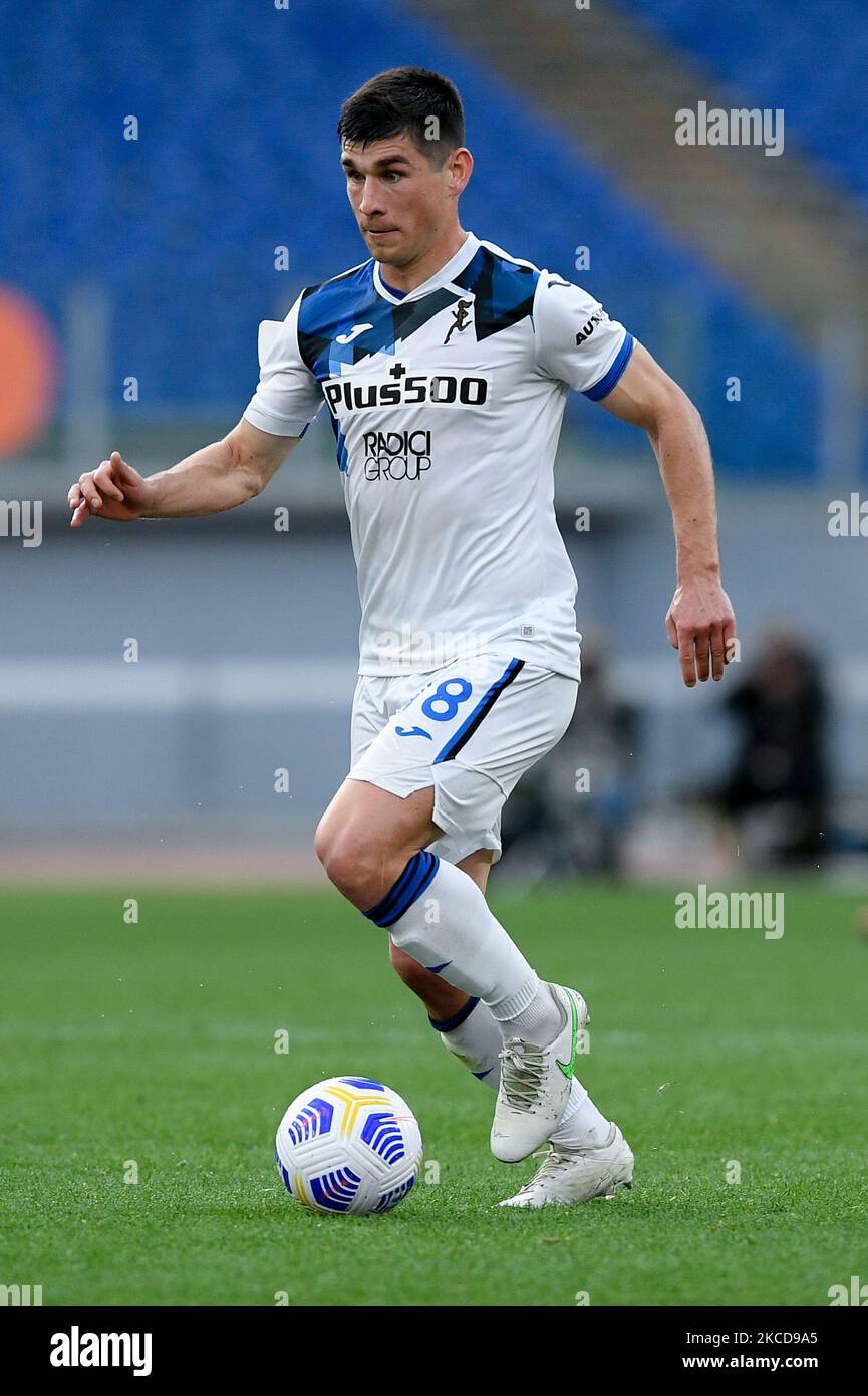 Ruslan Malinovskyi di Atalanta BC durante la Serie Una partita tra AS Roma e Atalanta BC allo Stadio Olimpico, Roma, Italia il 22 aprile 2021. (Foto di Giuseppe Maffia/NurPhoto) Foto Stock