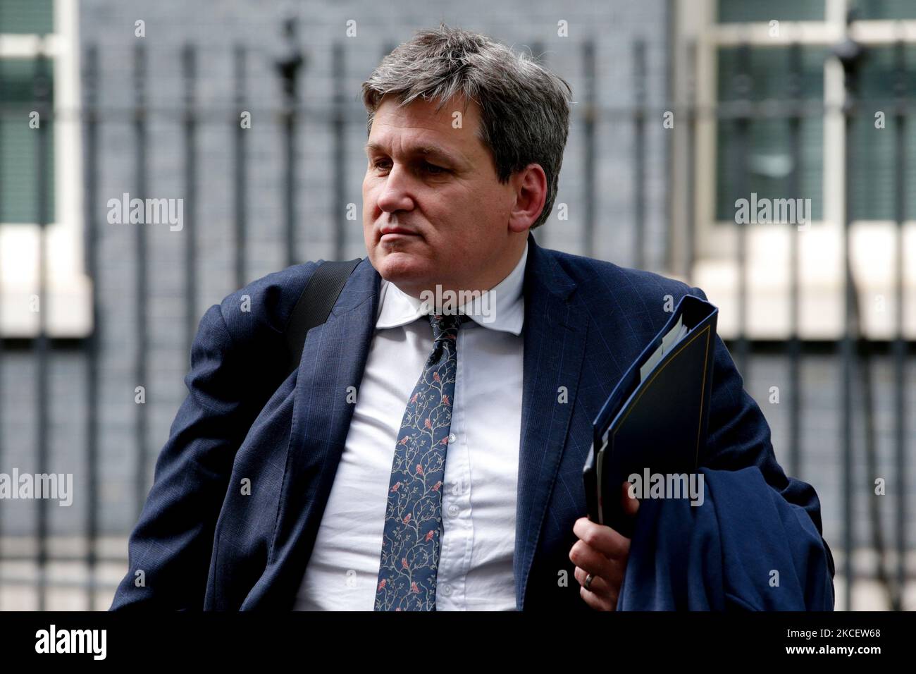 Il Ministro per la criminalità e la polizia Kit Malthouse, deputato del Partito conservatore per il Nord Ovest dell'Hampshire, al di fuori di 10 Downing Street a Londra, Inghilterra, il 18 maggio 2021. (Foto di David Cliff/NurPhoto) Foto Stock