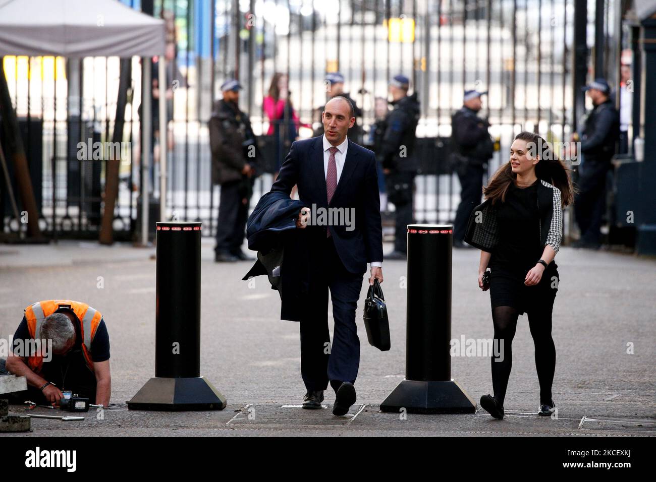 DaN Rosenfield, Capo di Stato maggiore del primo ministro britannico Boris Johnson, salì su Downing Street a Londra, Inghilterra, il 19 maggio 2021. (Foto di David Cliff/NurPhoto) Foto Stock