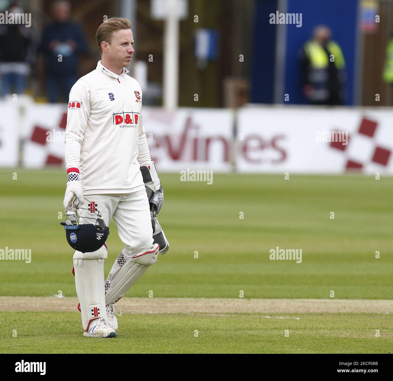 Adam Wheater dell'Essex durante il LV Insurance County Championship Group 1 giorno uno dei quattro tra l'Essex CCC e il Warwickshire CCC presso il Cloudfm County Ground il 20th maggio 2021 a Chelmsford, Inghilterra (Photo by Action Foto Sport/NurPhoto) Foto Stock