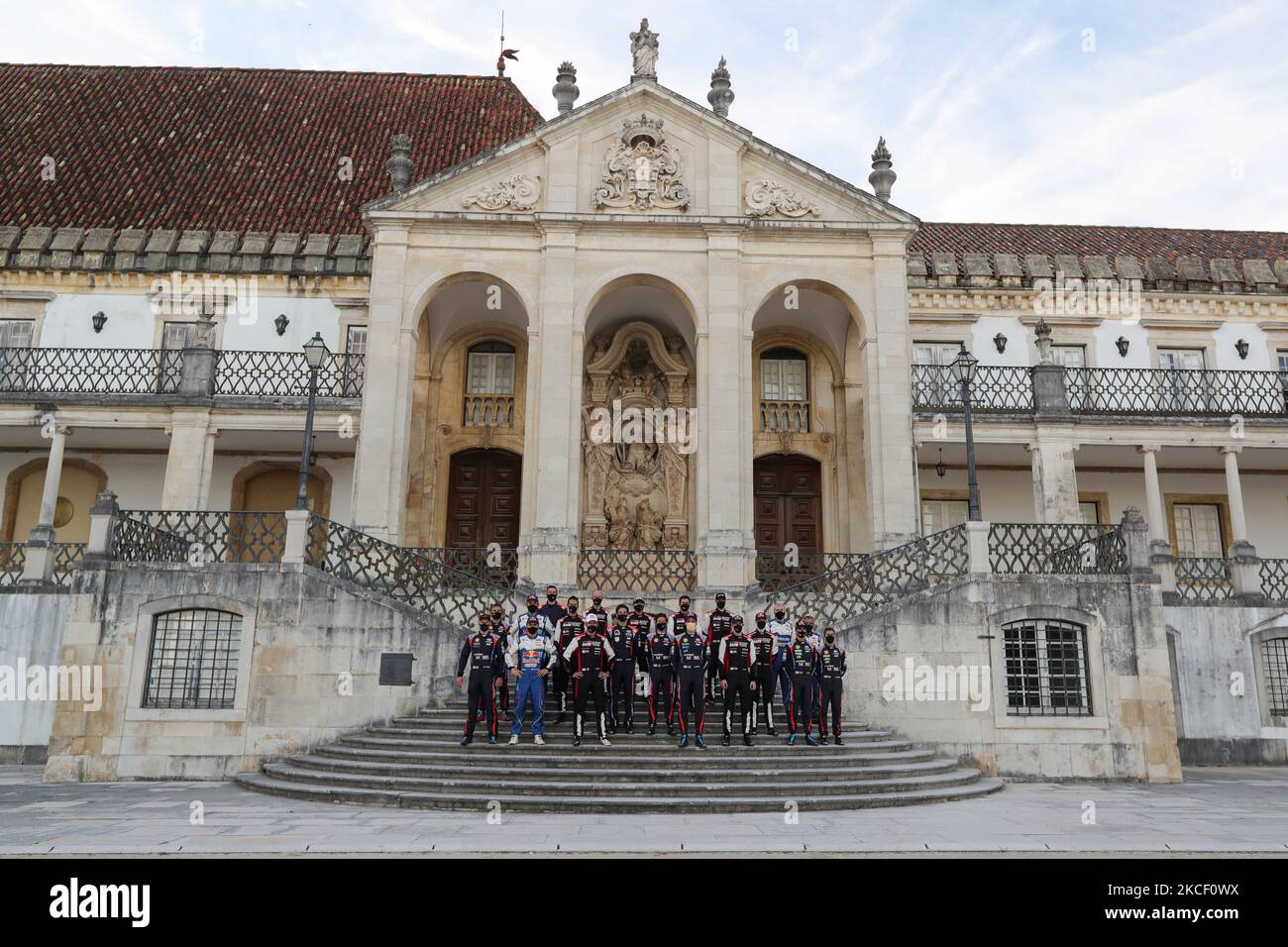 WRC Team nella cerimonia di partenza del WRC Vodafone Rally Portogallo 2021 a Matosinhos - Portogallo, il 20 maggio 2021. (Foto di Paulo Oliveira/NurPhoto) Foto Stock