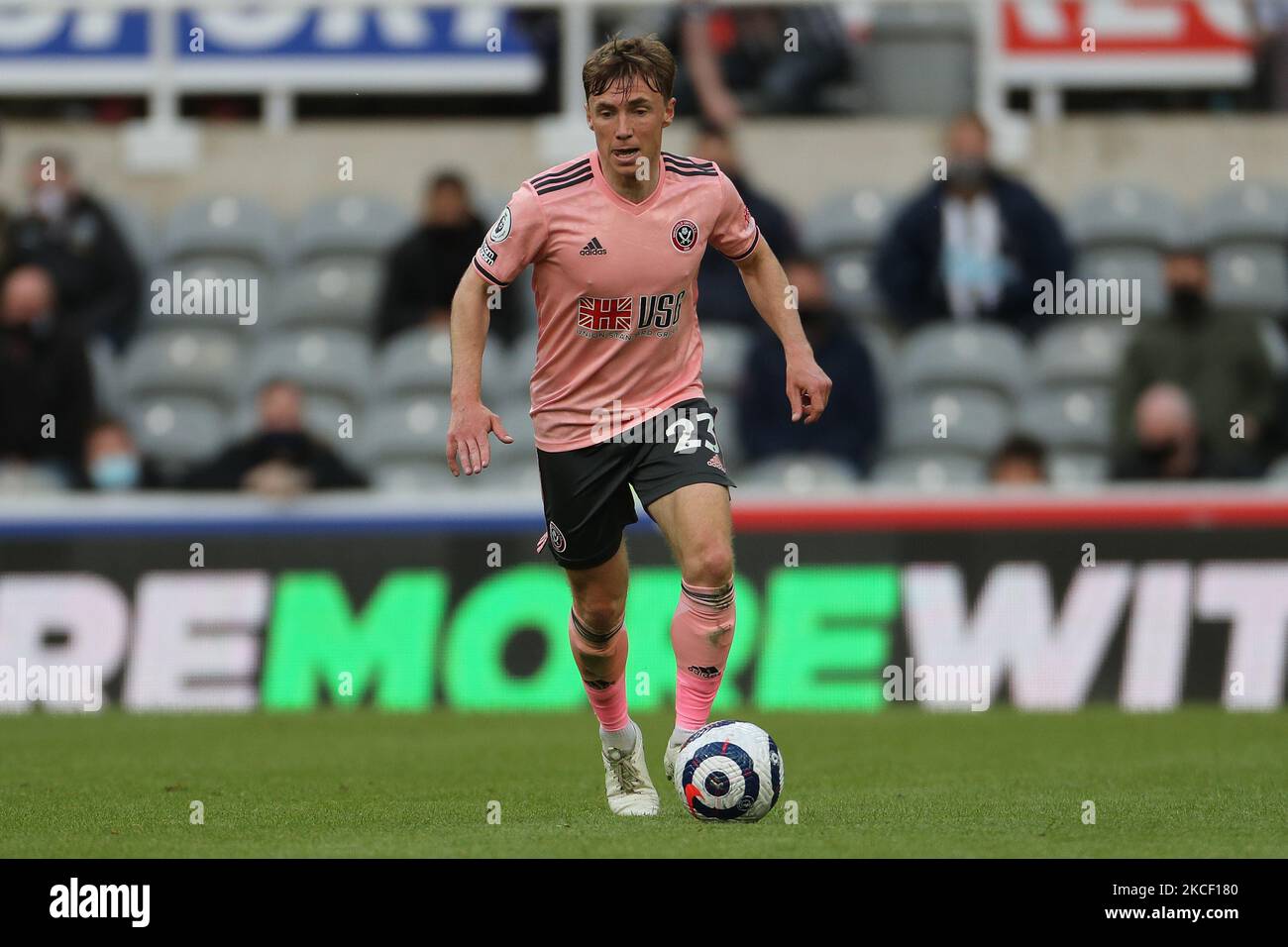 Ben Osborn of Sheffield United durante la partita della Premier League tra Newcastle United e Sheffield United a St. James's Park, Newcastle, mercoledì 19th maggio 2021. (Foto di Mark Fletcher/MI News/NurPhoto) Foto Stock