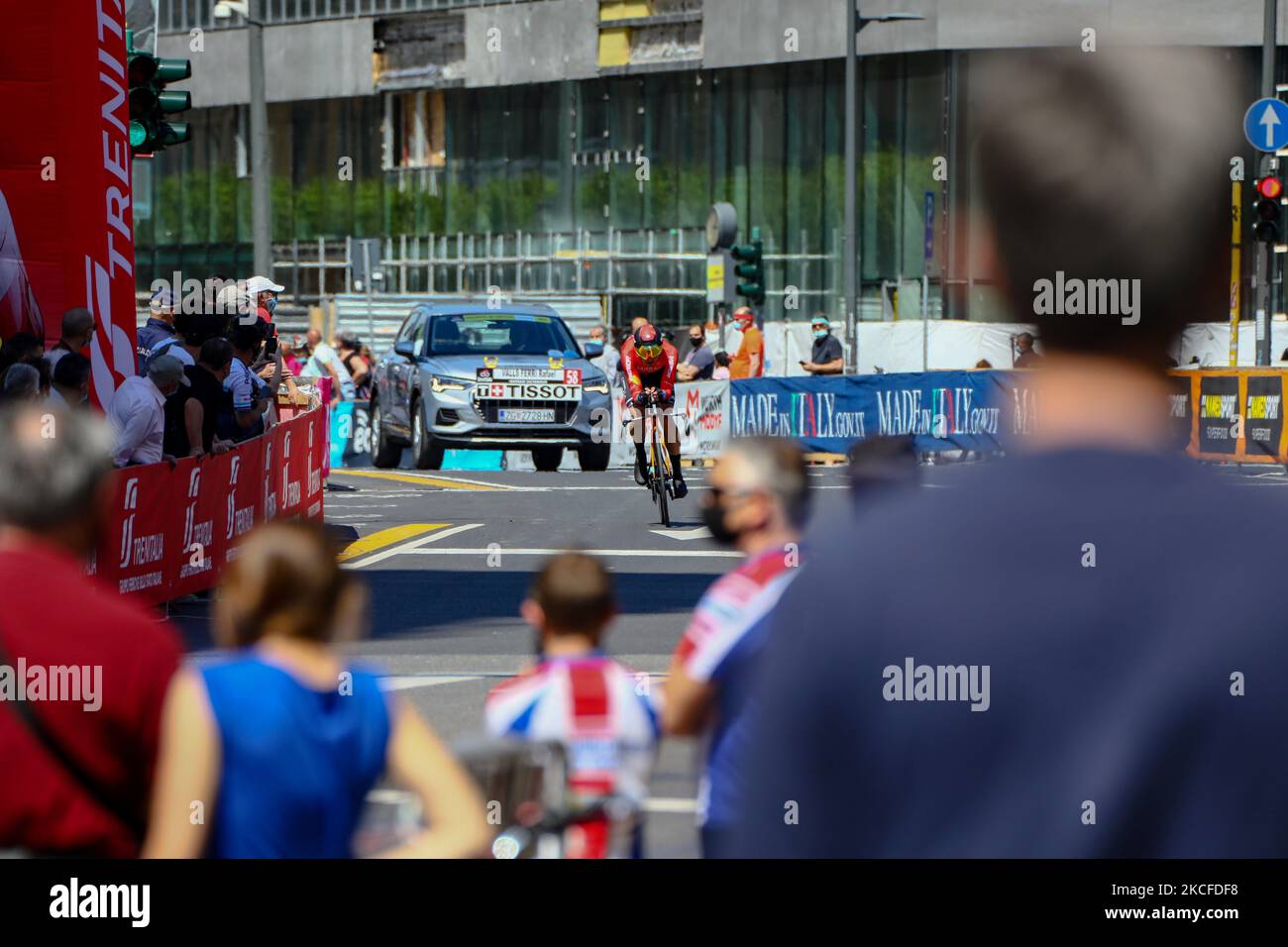 Rafael Valls Ferri di Spagna e del Team Bahrain vittorioso durante la gara ciclistica del giro d'Italia 2021 dopo la 21st e ultima tappa del 30 maggio 2021 a Milano (Photo by Mairo Cinquetti/NurPhoto) Foto Stock