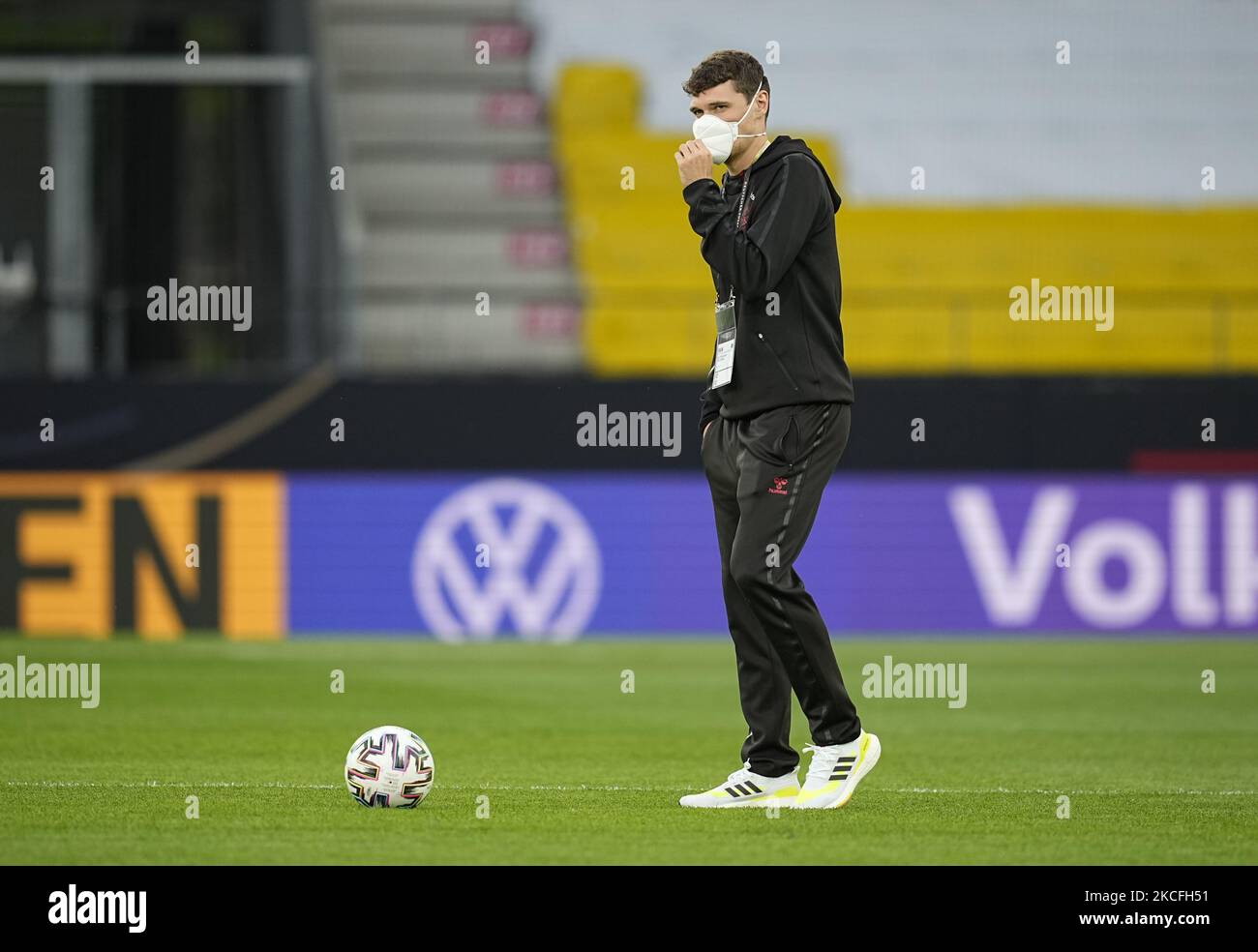 Anders Christiansen in Danimarca prima della amichevole pre Euro 2021 partita tra la Germania e la Danimarca al Tivoli Stadium di Innsbruck , Austria, il 2 giugno 2021. (Foto di Ulrik Pedersen/NurPhoto) Foto Stock