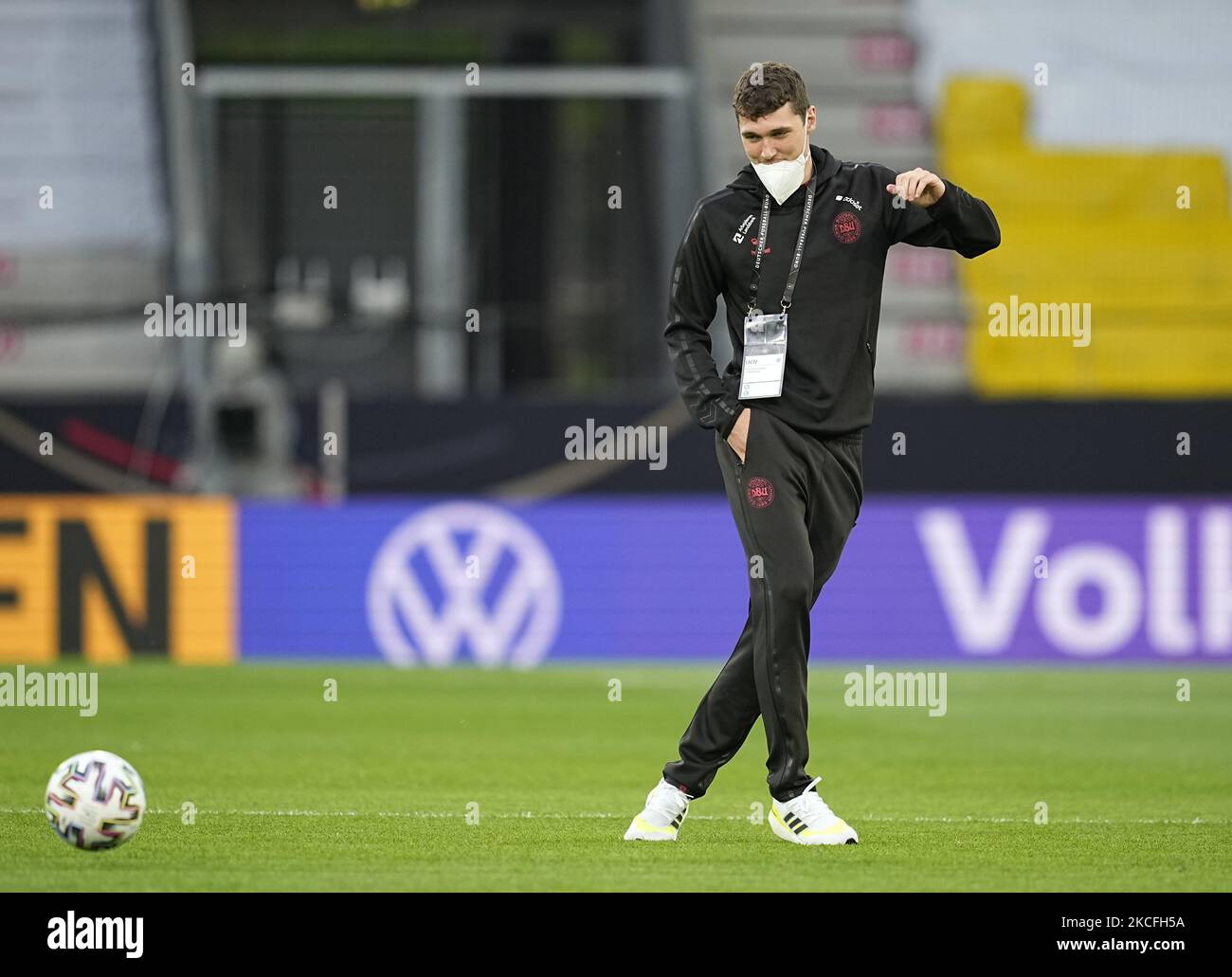 Anders Christiansen in Danimarca prima della amichevole pre Euro 2021 partita tra la Germania e la Danimarca al Tivoli Stadium di Innsbruck , Austria, il 2 giugno 2021. (Foto di Ulrik Pedersen/NurPhoto) Foto Stock