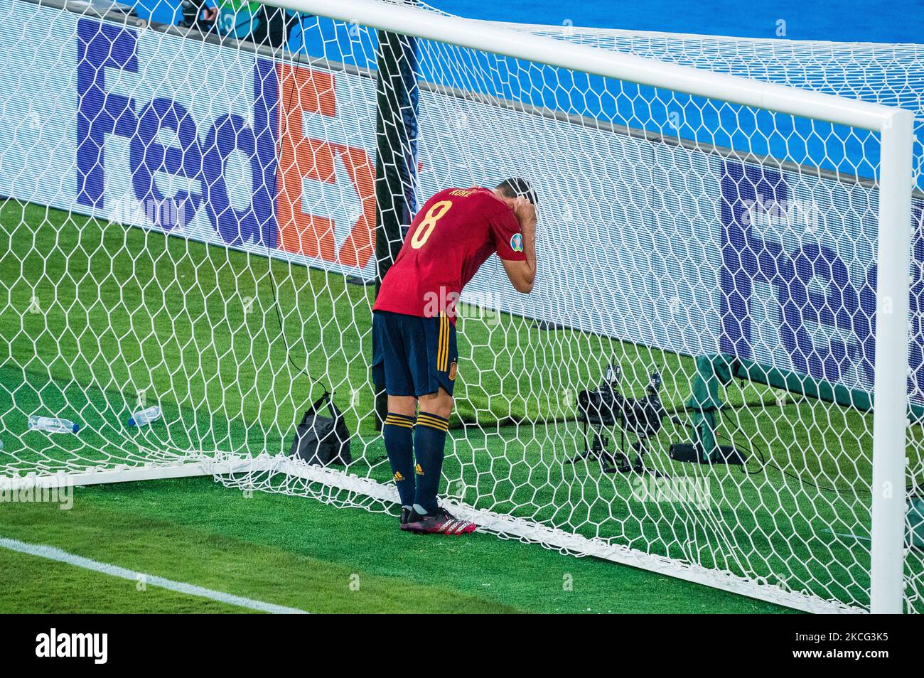 Koke durante la partita tra Spagna e Svezia, corrispondente all'Euro 2020, Gruppo e, giocata allo stadio la Cartuja, il 14th giugno 2021, a Siviglia, Spagna. (Foto di Urbanandsport /NurPhoto) Foto Stock