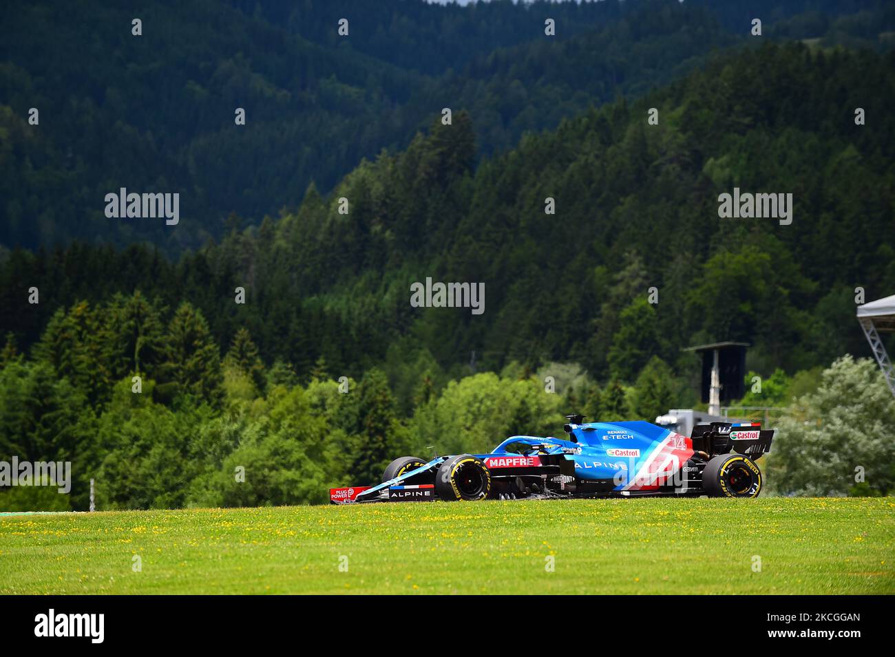 Durante le prove libere del Gran Premio della Stiria, 8th° round del Campionato del mondo di Formula uno sul Red Bull Ring di Spielberg, Stiria, Austria, 26 giugno 2021 (Foto di Andrea Diodato/NurPhoto) Foto Stock
