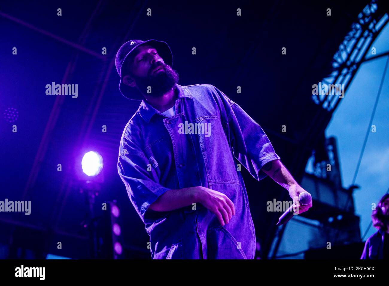 Fausto Zanardelli aka Fausto lama del duo italiano Coma cose in concerto a Carroponte a Milano il 06 2021 luglio (Foto di Mairo Cinquetti/NurPhoto) Foto Stock