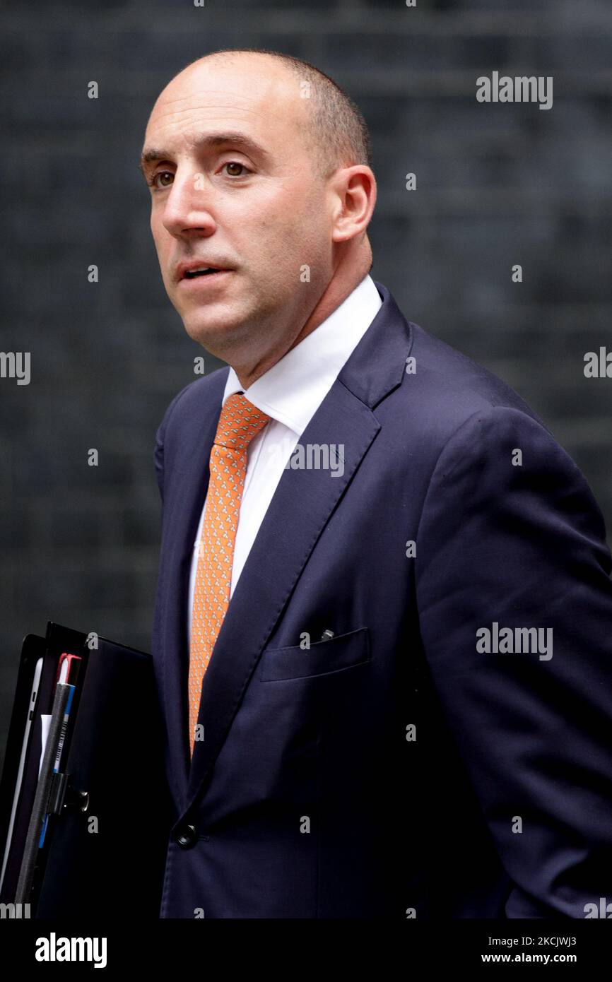 DaN Rosenfield, Capo di Stato maggiore del primo ministro britannico Boris Johnson, salì su Downing Street a Londra, Inghilterra, il 18 agosto 2021. (Foto di David Cliff/NurPhoto) Foto Stock