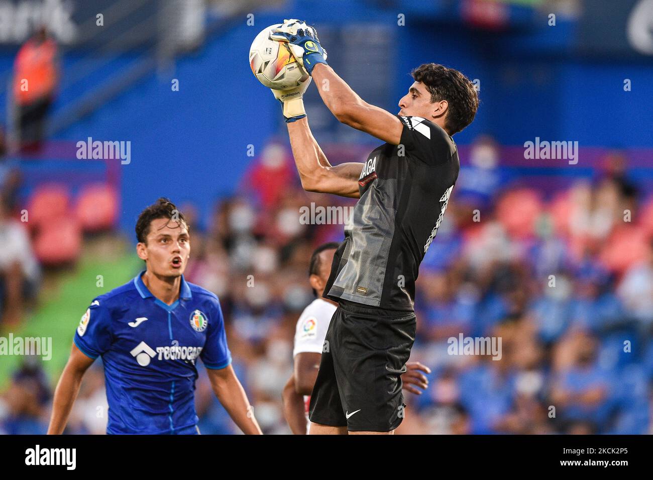 Bono durante la Liga partita tra Getafe CF e Sevilla FC al Coliseum Alfonso Perez il 23 agosto 2021 a Getafe, Spagna. (Foto di Rubén de la Fuente Pérez/NurPhoto) Foto Stock