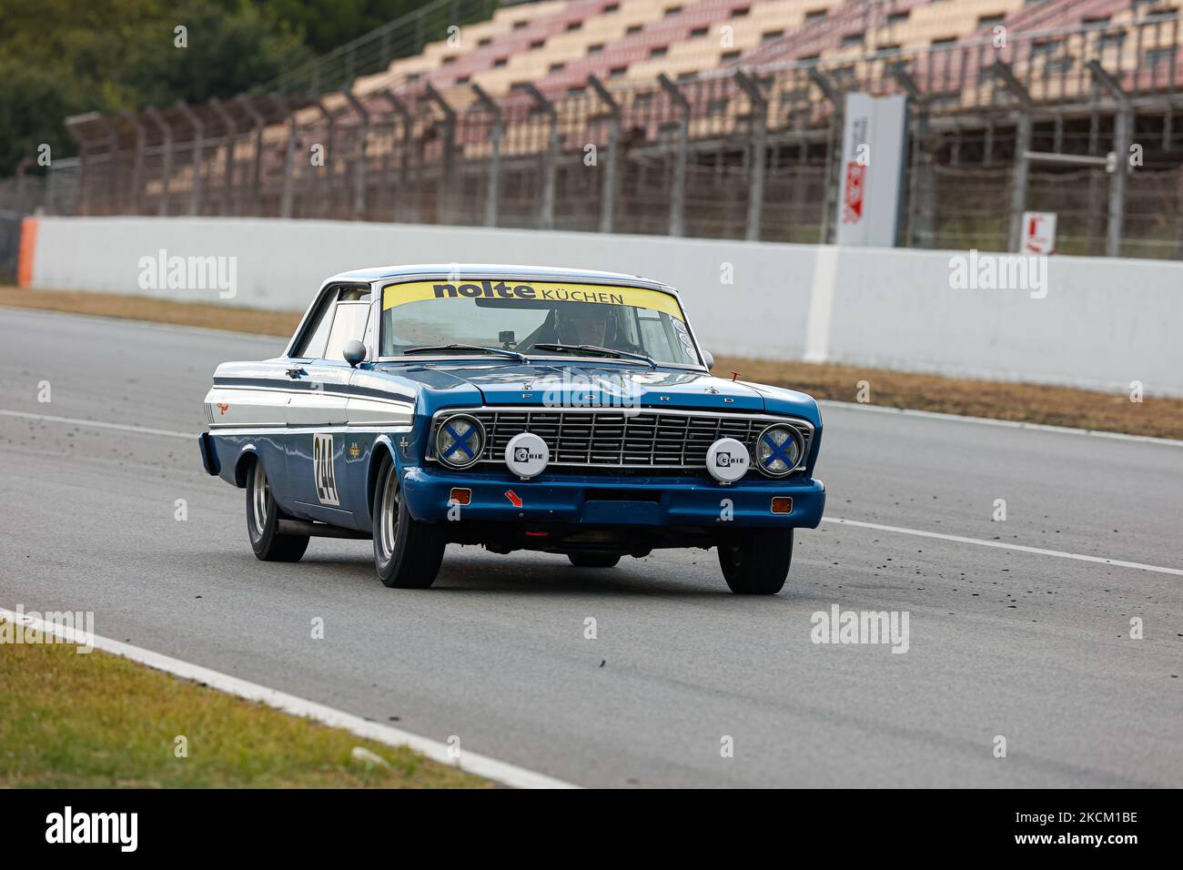 VAN GAMMEREN, Henk e VAN GAMMEREN, Thijs con Ford Falcon Sprint futura durante la NKHTGT Historic Racing Barcelona Race al Circuit de Catalunya. (Foto di DAX Images/NurPhoto) Foto Stock