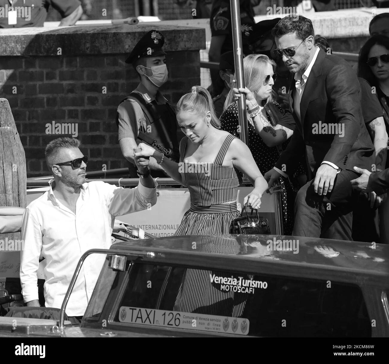 Jennifer Lopez, ben Affleck arriva al 78th° Festival del Cinema di Venezia, il 10 settembre 2021. (Foto di Matteo Chinellato/NurPhoto) Foto Stock