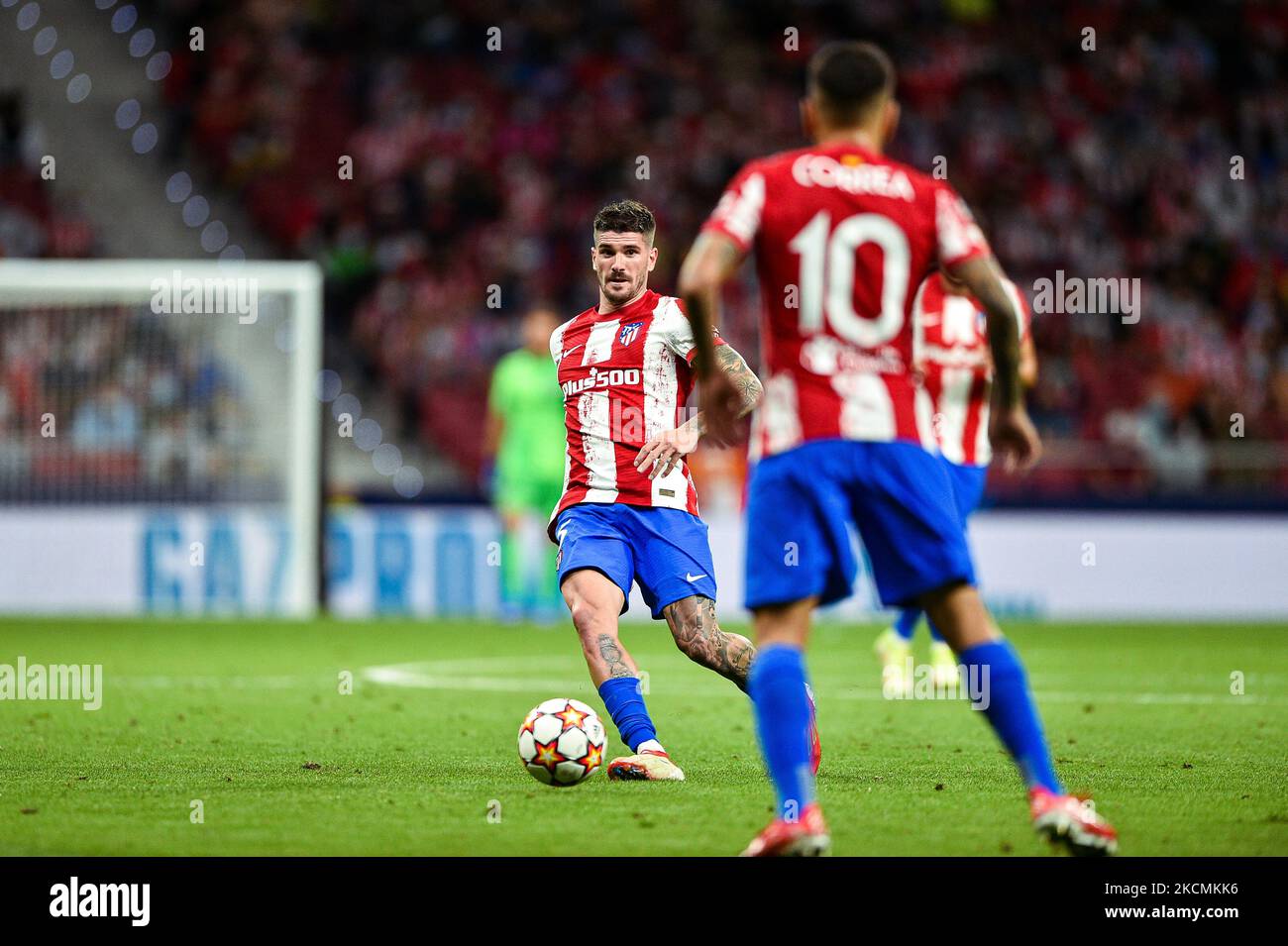 Rodrigo de Paul durante la partita della UEFA Champions League tra Atletico de Madrid e FC Porto a Wanda Metropolitano il 15 settembre 2021 a Madrid, Spagna. (Foto di Rubén de la Fuente Pérez/NurPhoto) Foto Stock