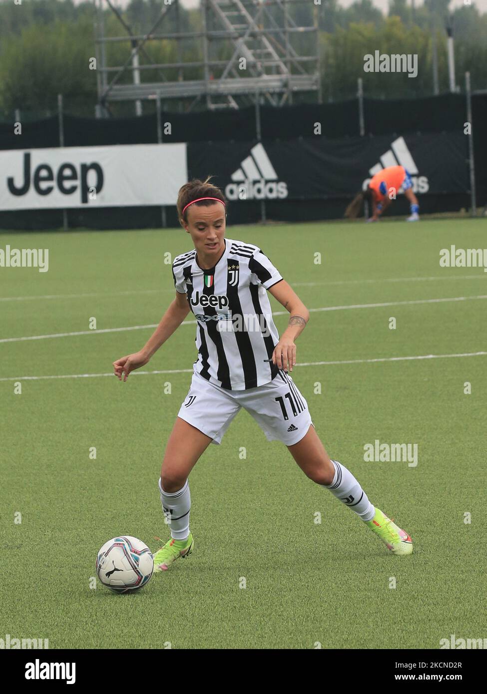 Barbara Bonansea (Juventus Women) durante il calcio italiano Serie A Women Match Juventus FC vs Empoli Ladies il 25 settembre 2021 presso il Juventus Training Center di Torino (Photo by Claudio Benedetto/LiveMedia/NurPhoto) Foto Stock