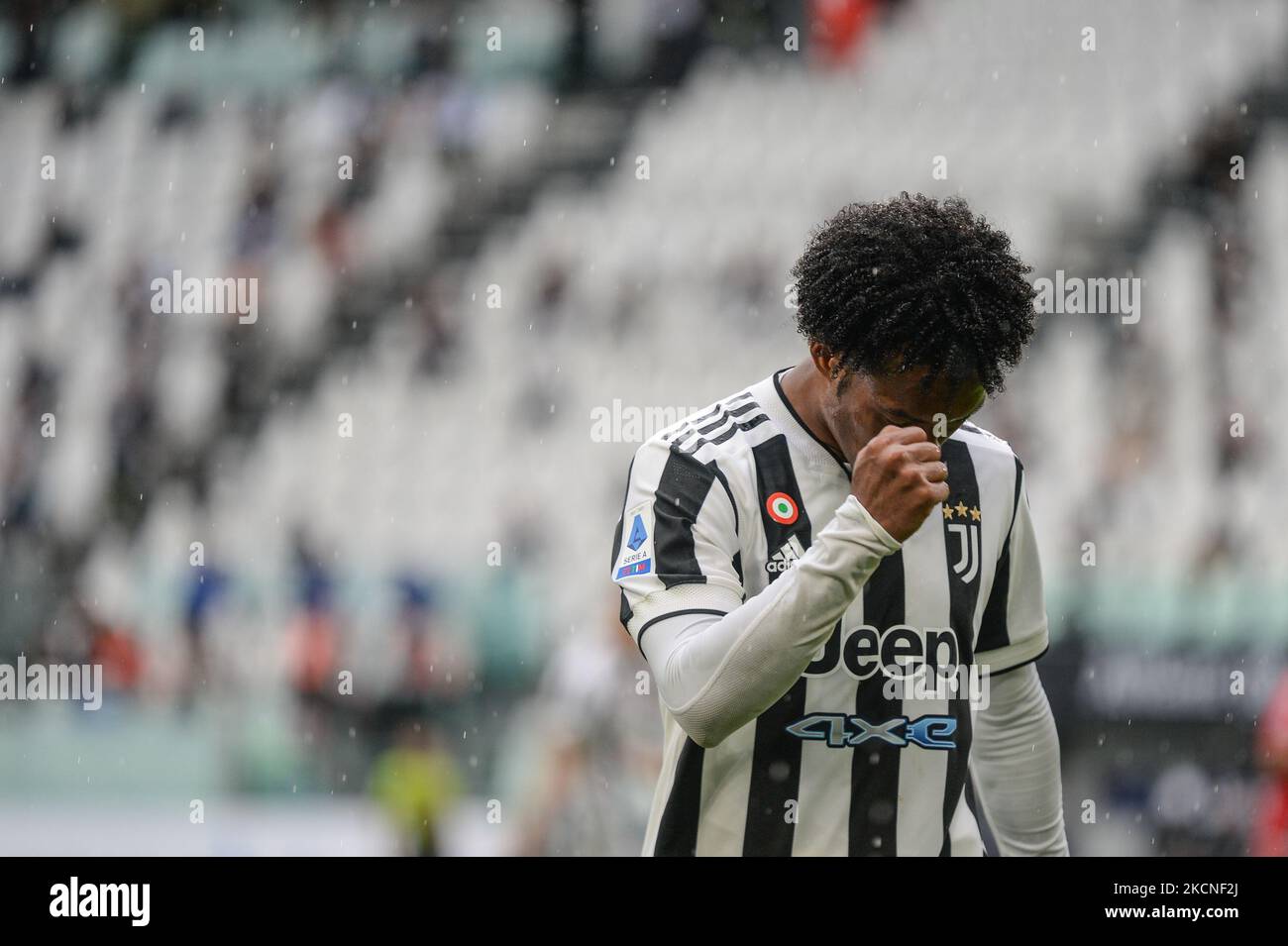 Juan Cuadrado della Juventus FC delusione durante la Serie A match tra Juventus FC e Sampdoria allo Stadio Allianz di Torino, il 26 settembre 2021 (Photo by Alberto Gandolfo/NurPhoto) Foto Stock