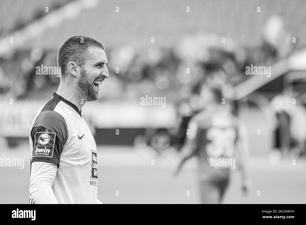 Alexander Winkler di 1.FC Kaiserslautern festeggia dopo il quinto gol della sua squadra durante gli anni '3. Liga match tra TSV Havelse e 1.FC Kaiserslautern all'HDI-Arena il 02 ottobre 2021 ad Hannover, Germania. (Foto di Peter Niedung/NurPhoto) Foto Stock