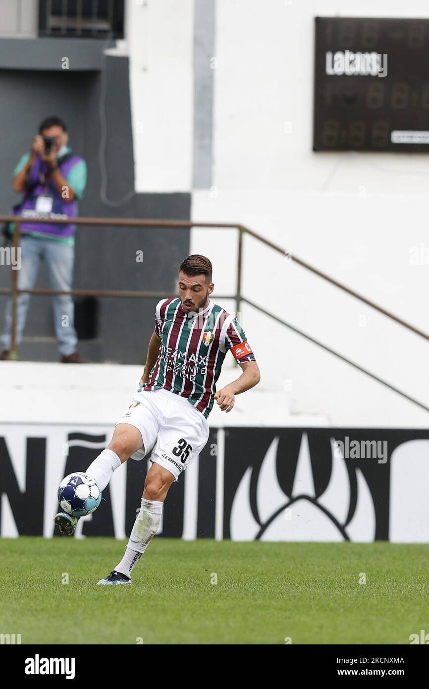 Sérgio Conceição in azione durante la partita per Liga SABSEG tra Estrema Amadora e Leixões SC, a Estádio José Gomes, Amadora, Portogallo, 02 ottobre, 2021 (Foto di João Rico/NurPhoto) Foto Stock