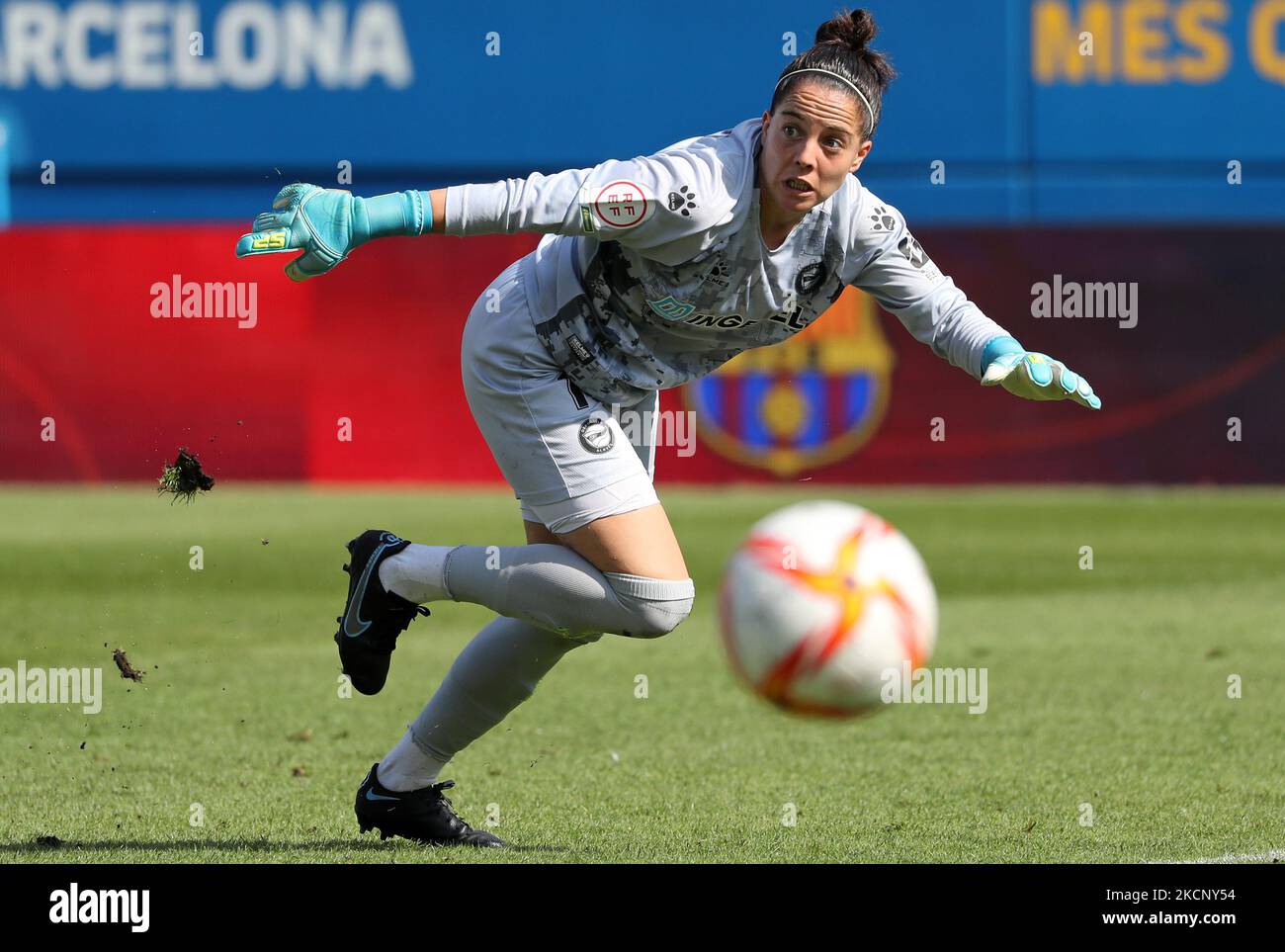 Cristina Cornejo durante la partita tra il FC Barcelona e il Deportivo Alaves Gloriosas, corrispondente alla settimana 5 della Liga Iberdrola, giocata allo Stadio Johan Cruyff, il 02th ottobre 2021, a Barcellona, Spagna. -- (Foto di Urbanandsport/NurPhoto) Foto Stock