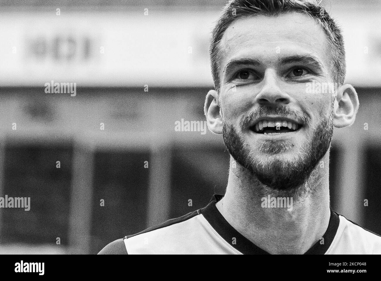 Boris Tomiak del 1.FC Kaiserslautern celebrare dopo la loro vittoria di lato nel 3. Liga match tra TSV Havelse e 1.FC Kaiserslautern all'HDI-Arena il 02 ottobre 2021 ad Hannover, Germania. (Foto di Peter Niedung/NurPhoto) Foto Stock