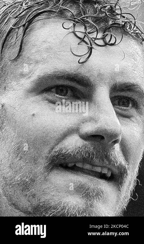 Kevin Kraus di 1.FC Kaiserslautern celebrare dopo la loro vittoria di squadra nel 3. Liga match tra TSV Havelse e 1.FC Kaiserslautern all'HDI-Arena il 02 ottobre 2021 ad Hannover, Germania. (Foto di Peter Niedung/NurPhoto) Foto Stock