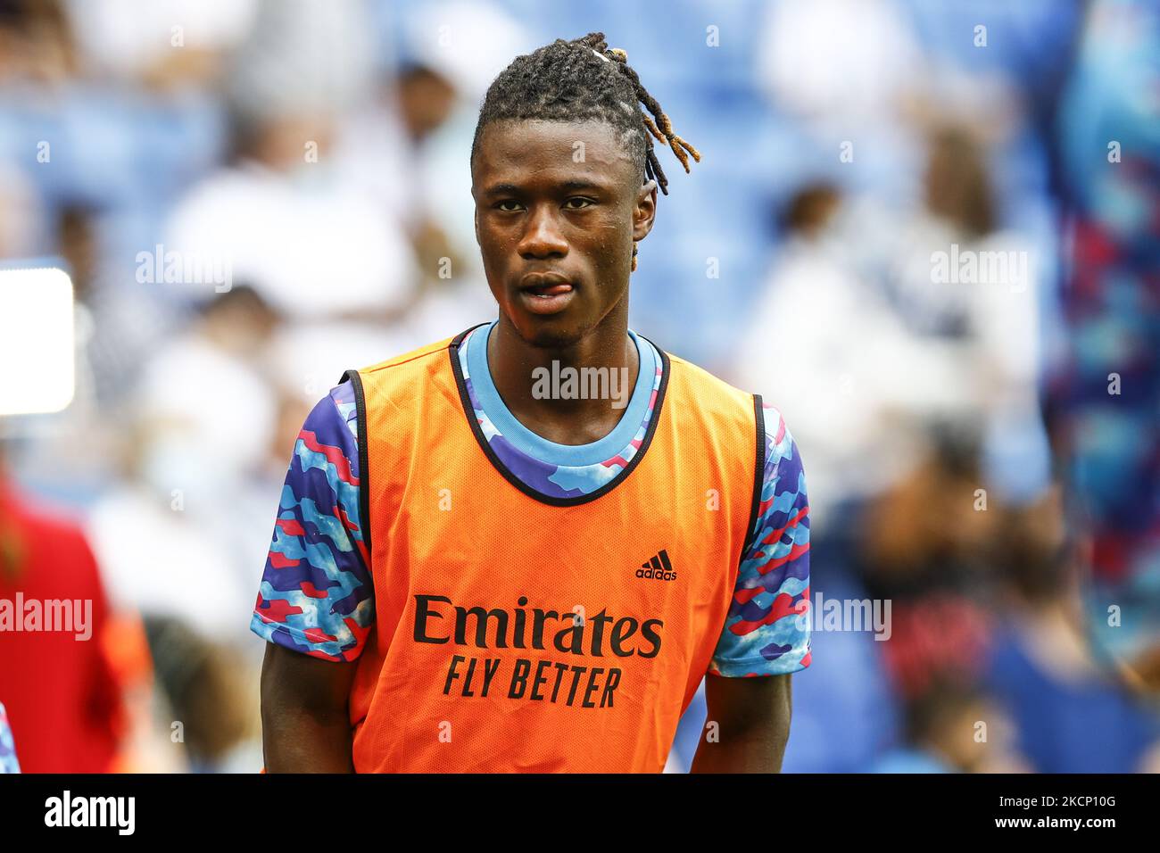 25 Camavigna del Real Madrid durante la partita della Liga Santader tra RCD Espanyol e Real Madrid allo stadio RCD il 03 ottobre 2021 a Barcellona. (Foto di Xavier Bonilla/NurPhoto) Foto Stock