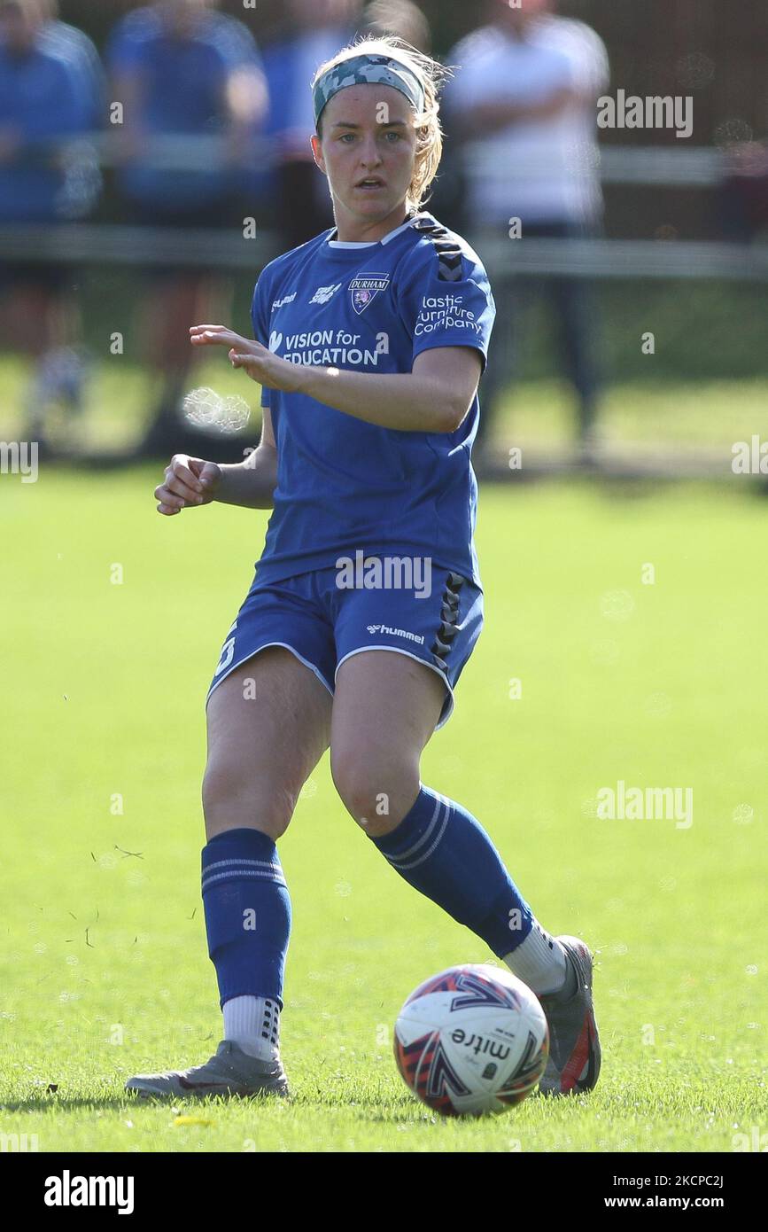 Dee Bradley di Durham in azione durante la partita di fa Women's Championship tra Sunderland e Durham Women FC all'Eppleton CW, Hetton, domenica 10th ottobre 2021. (Foto di will Matthews/MI News/NurPhoto) Foto Stock