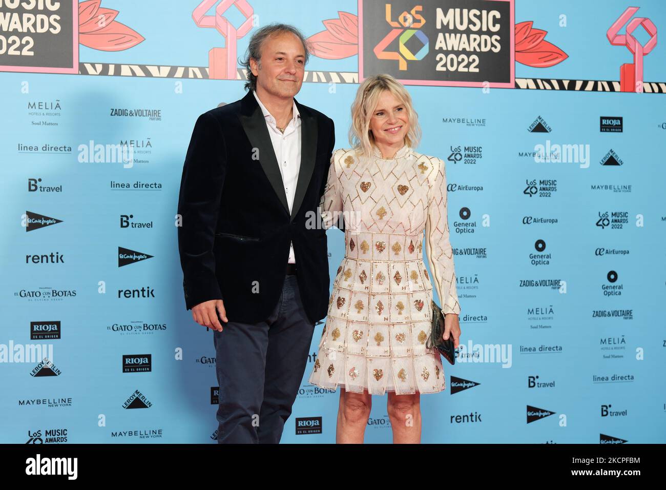 Madrid, Spagna. 04th Nov 2022. Narcís Rebollo e Eugenia Martínez de Irujo partecipano al red carpet per i LOS40 Music Awards 2022 al WiZink Center di Madrid. (Foto di Atilano Garcia/SOPA Images/Sipa USA) Credit: Sipa USA/Alamy Live News Foto Stock