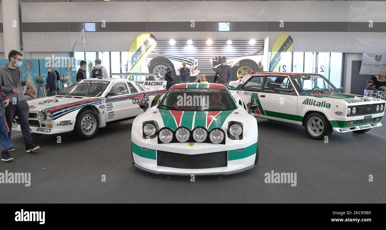 Auto e Moto d’epoca a Padova, Italia, il 22 ottobre 2021. Auto e Moto d’epoca a Padova è il più grande mercato di auto e ricambi d’epoca in Europa, ed è stato per anni il più grande evento internazionale per gli appassionati di automobilismo e per gli appassionati della più ampia cultura legata al settore automobilistico. (Foto di Manuel Romano/NurPhoto) Foto Stock