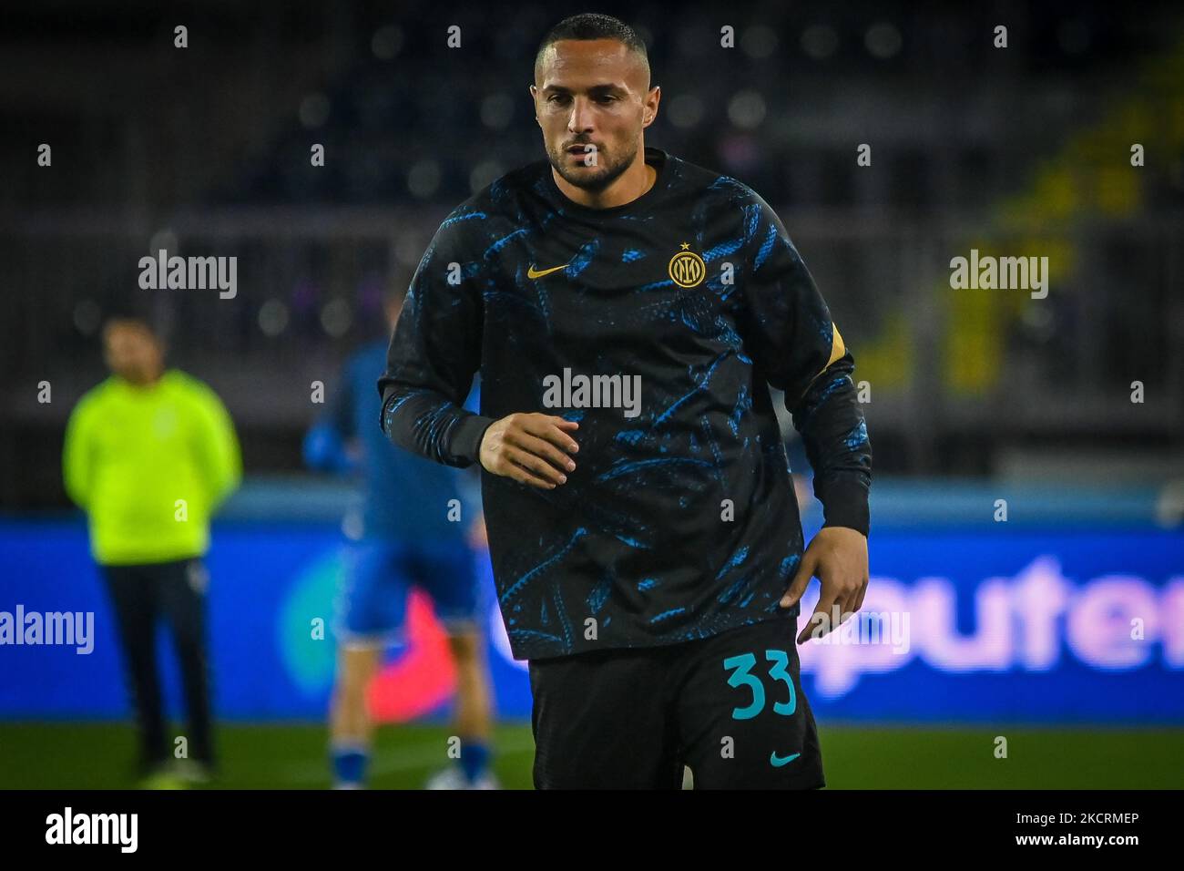 Danilo D'ambrosio Inter durante la serie calcistica italiana Empoli FC vs Inter - FC Internazionale il 27 ottobre 2021 allo stadio Carlo Castellani di Empoli (Photo by Valentina Giannettoni/LiveMedia/NurPhoto) Foto Stock