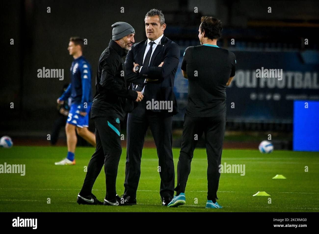 Massimiliano Farris secondo allenatore Inter durante il calcio italiano Serie A match Empoli FC vs Inter - FC Internazionale il 27 ottobre 2021 allo stadio Carlo Castellani di Empoli (Photo by Valentina Giannettoni/LiveMedia/NurPhoto) Foto Stock