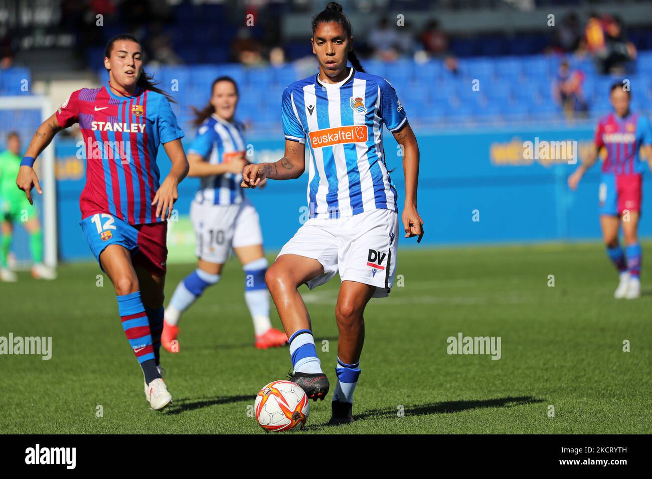 Gaby Garcia durante la partita tra FC Barcelona e Real Sociedad, corrispondente alla settimana 8 della Liga Iberdrola, giocata allo stadio Johan Cruyff, il 31th ottobre 2021, a Barcellona, Spagna. -- (Foto di Urbanandsport/NurPhoto) Foto Stock