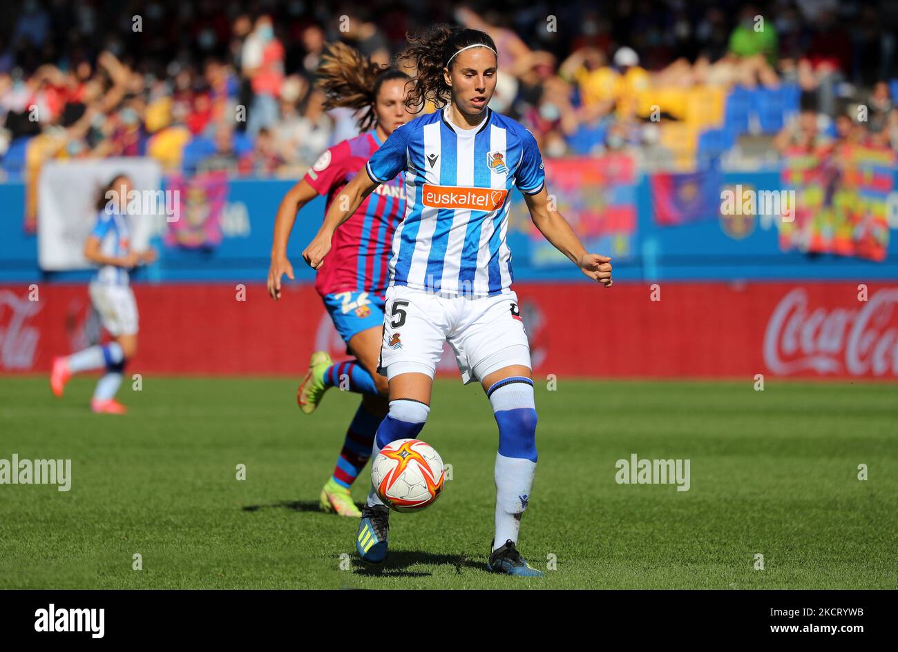 Maddi Torre durante la partita tra FC Barcelona e Real Sociedad, corrispondente alla settimana 8 della Liga Iberdrola, suonata allo Stadio Johan Cruyff, il 31th ottobre 2021, a Barcellona, Spagna. -- (Foto di Urbanandsport/NurPhoto) Foto Stock