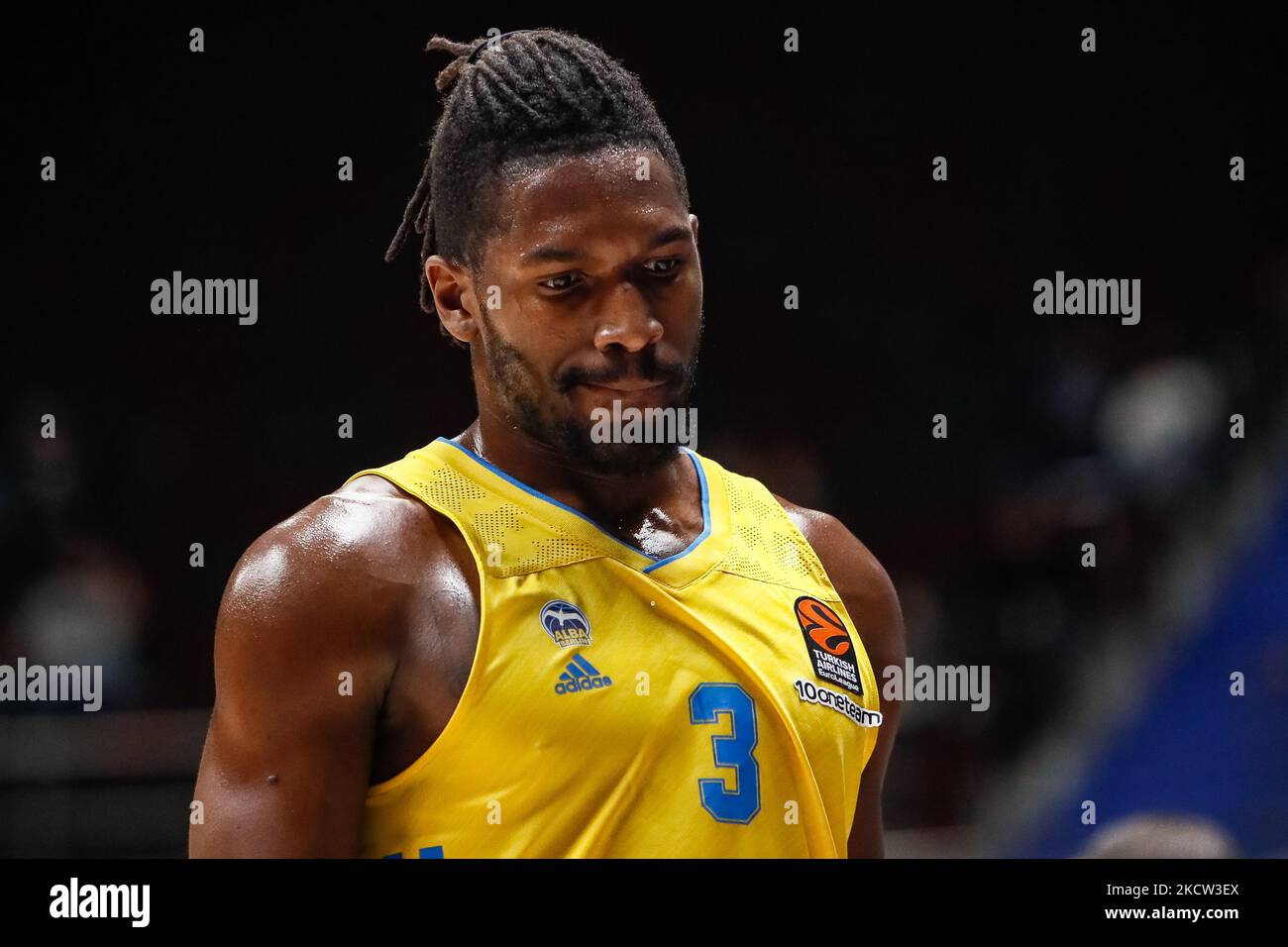 Jaleen Smith di ALBA Berlino durante la partita di pallacanestro Eurolega tra Zenit San Pietroburgo e ALBA Berlino il 17 novembre 2021 alla Sibur Arena di San Pietroburgo, Russia. (Foto di Mike Kireev/NurPhoto) Foto Stock