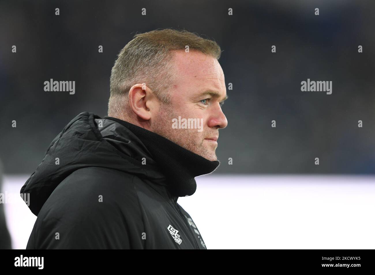 Wayne Rooney, manager della contea di Derby durante la partita del campionato Sky Bet tra Derby County e Queens Park Rangers al Pride Park, Derby, lunedì 29th novembre 2021. (Foto di Jon Hobley/MI News/NurPhoto) Foto Stock