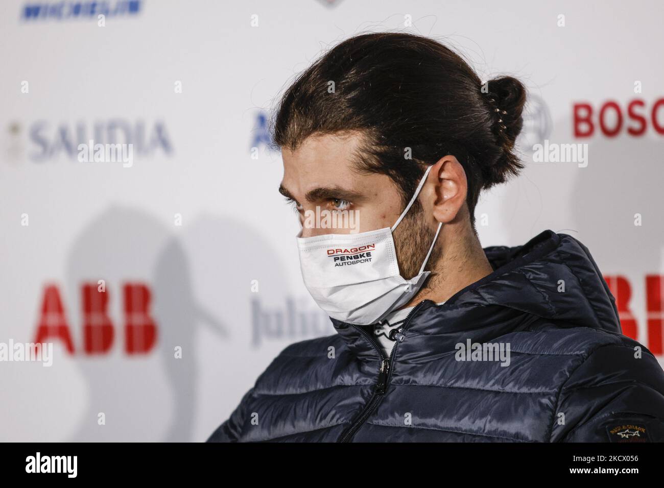 Antonio Giovinazzi (ita), Dragon Penske Autosport, ritratto durante il test pre-stagionale ABB di Formula e sul circuito Ricardo Tormo di Valencia il 30 novembre in Spagna. (Foto di Xavier Bonilla/NurPhoto) Foto Stock