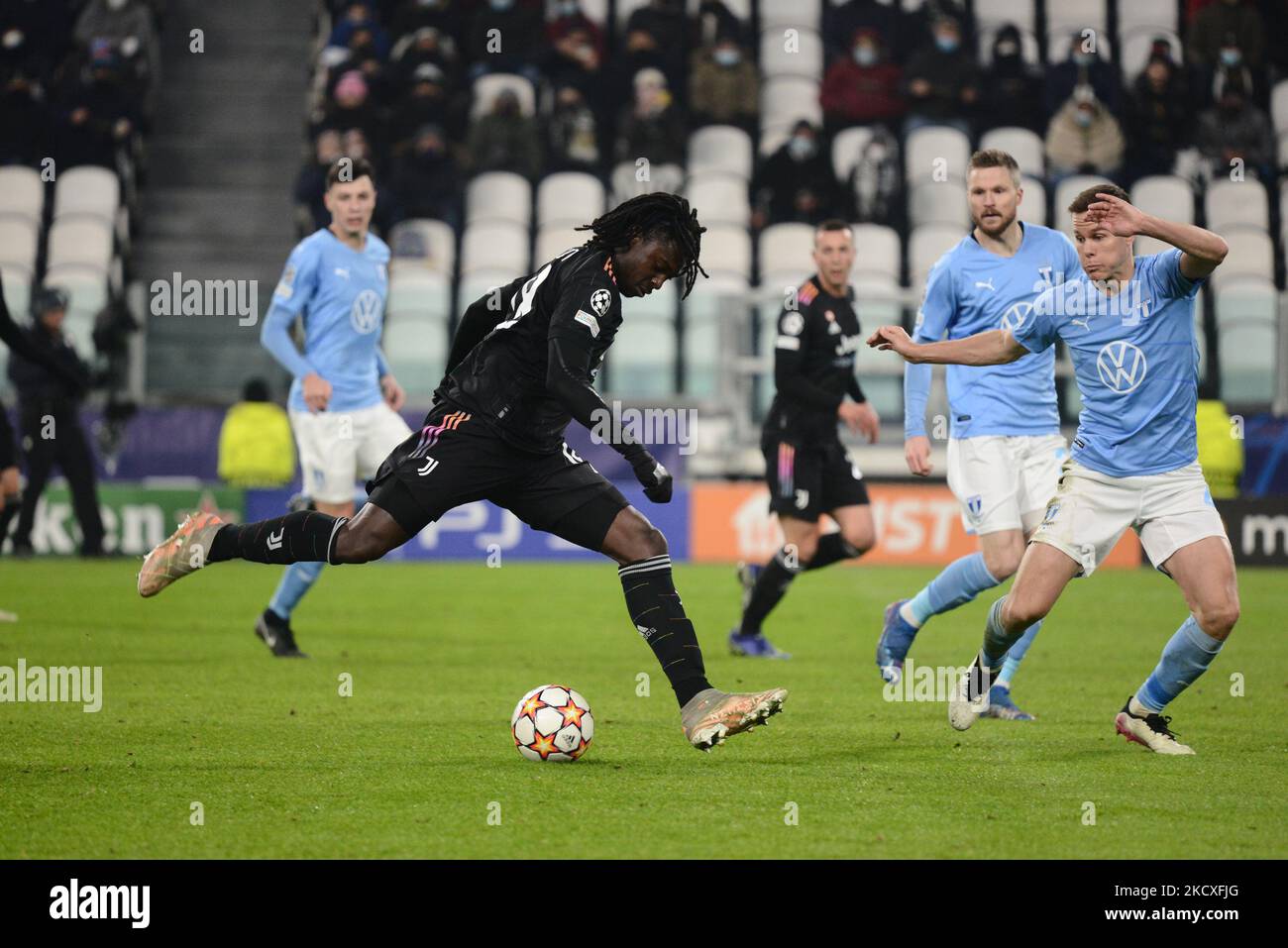 Koni De Winter della Juventus FC durante la partita H del gruppo UEFA Champions League tra Juventus e Malmo Fotbollforening il 8 dicembre 2021 a Torino (Foto di Alberto Gandolfo/NurPhoto) Foto Stock